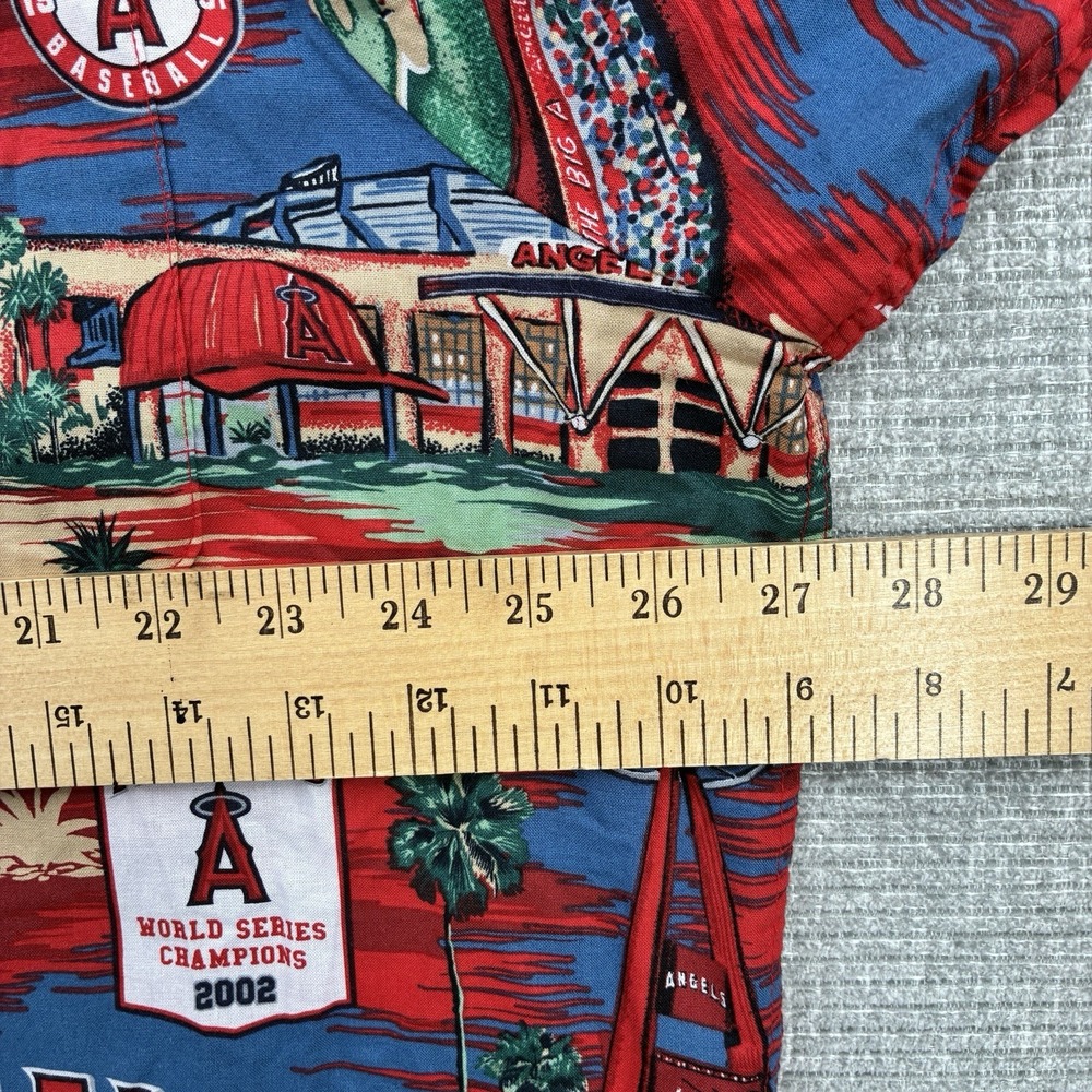 Vtg REYN SPOONER ANAHEIM ANGELS 2002‎ World Series Champions MLB Shirt XXL Red - Picture 5 of 12